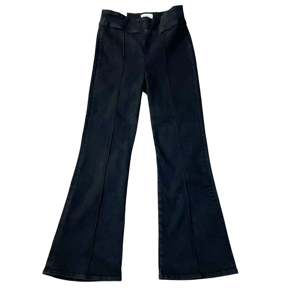 NEW Frame Jetset Crop Mini Boot Pull On Jeans Size 2=30-34 Black High Rise